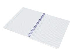 Cuaderno espiral liderpapel A4 smart tapa blanda 80h 75gr cuadro 4mm con margen color verde