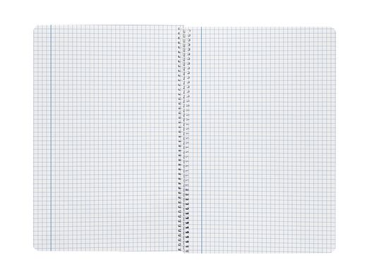 Cuaderno espiral liderpapel A4 smart tapa blanda 80h 75gr cuadro 4mm con margen color violeta