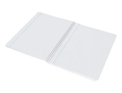 Cuaderno espiral liderpapel A4 smart tapa blanda 80h 75gr cuadro 4mm con margen color violeta
