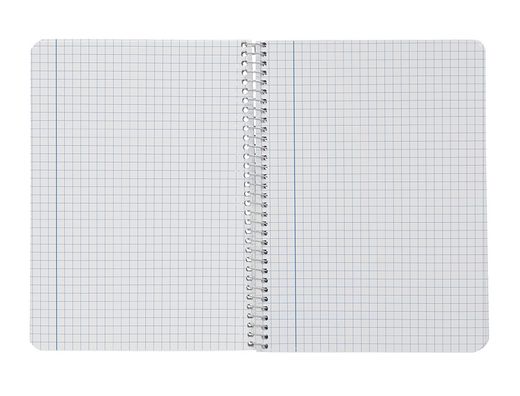 Cuaderno espiral liderpapel A4 smart tapa blanda 80h 75gr cuadro 6 mm con margen colores surtidos