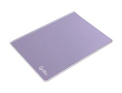 Cuaderno espiral liderpapel A4 smart tapa blanda 80h 75gr horizontal 8mm con margen colores surtidos