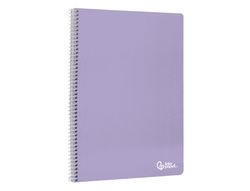 Cuaderno espiral liderpapel A4 smart tapa blanda 80h 75gr horizontal 8mm con margen colores surtidos