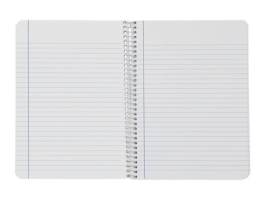 Cuaderno espiral liderpapel A4 smart tapa blanda 80h 75gr horizontal 8mm con margen colores surtidos