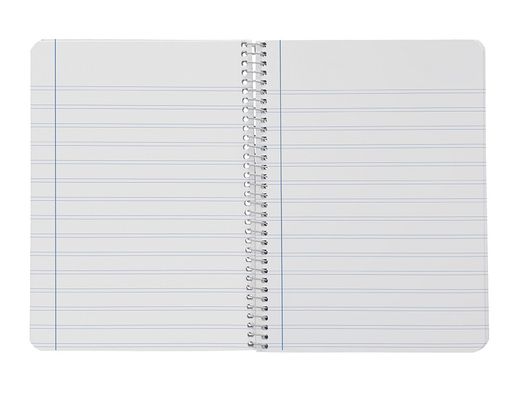 Cuaderno espiral liderpapel A4 smart tapa blanda 80h 75gr pauta 2,5mm con margen colores surtidos