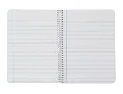 Cuaderno espiral liderpapel A4 smart tapa blanda 80h 75gr pauta 3,5mm con margen colores surtidos
