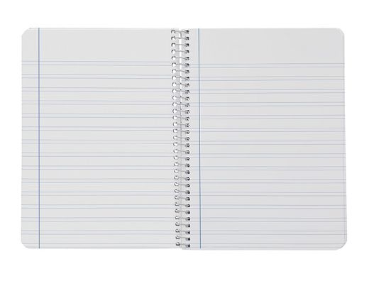 Cuaderno espiral liderpapel A4 smart tapa blanda 80h 75gr pauta 3,5mm con margen colores surtidos