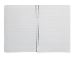 Cuaderno espiral liderpapel A4 pautaguia tapa plastico 80h 90gr cuadro pautado 3 mm con margen color lila