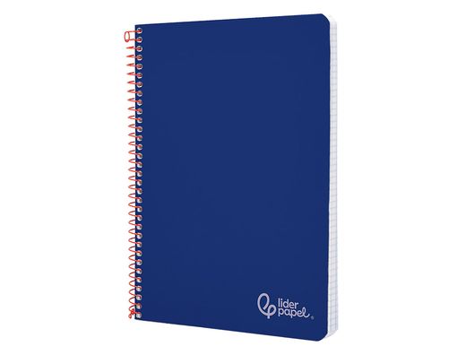 Cuaderno espiral liderpapel A4 witty tapa dura 80h 90gr cuadro 4mm con margen color azul oscuro