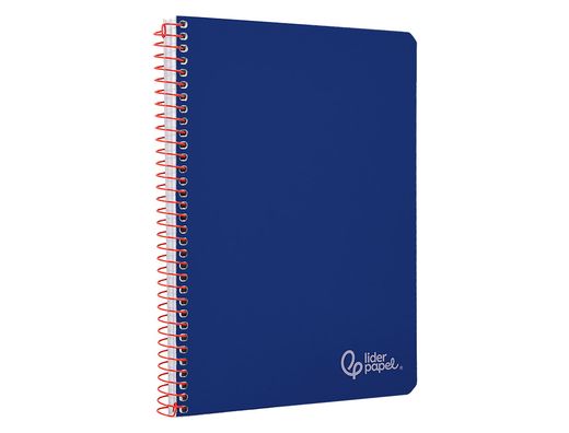 Cuaderno espiral liderpapel A4 witty tapa dura 80h 90gr cuadro 4mm con margen color azul oscuro