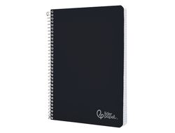 Cuaderno espiral liderpapel A4 witty tapa dura 80h 90gr cuadro 4mm con margen color negro