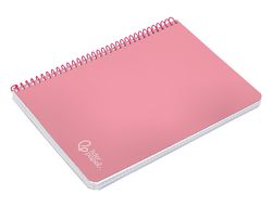 Cuaderno espiral liderpapel A4 witty tapa dura 80h 90gr cuadro 4mm con margen color rosa