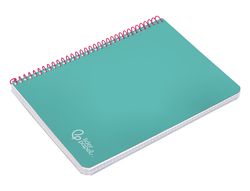 Cuaderno espiral liderpapel A4 witty tapa dura 80h 90gr cuadro 4mm con margen color turquesa