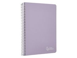 Cuaderno espiral liderpapel A4 witty tapa dura 80h 90gr cuadro 4mm con margen color violeta