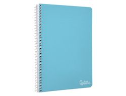 Cuaderno espiral liderpapel A4 witty tapa dura 80h 90gr rayado horizontal 8mm con margen colores surtidos