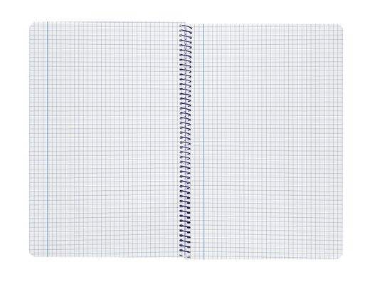 Cuaderno espiral liderpapel A4 smart tapa blanda 80h 75gr cuadro 4mm con margen color turquesa