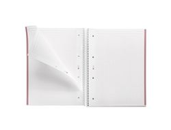 Cuaderno espiral miquelrius notebook emotions rose dust tapa forrada din A4 microperforado 80 hojas 90