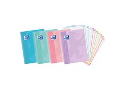 Cuaderno espiral oxford europeanbook 10 touch tapa extradura din a4+ 150 hojas cuadro 5 mm colores pastel