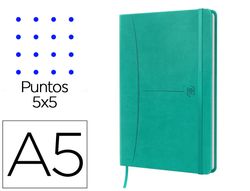 Cuaderno oxford cosida tapa extradura din a5 104 hojas rayado dots 5x5 colores surtidos