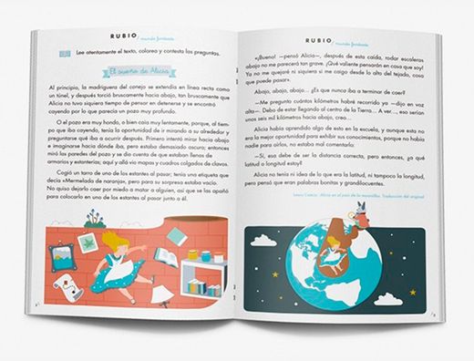 Cuaderno rubio competencia lectora 5 mundo fantasia