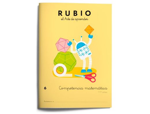 Cuaderno rubio competencia matematica 6