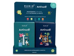 Cuaderno rubio entrena tu mente activarte expositor sobremesa 10 unidades n 1 y 10 unidades n 2