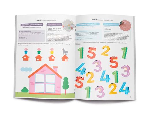 Cuaderno rubio habilidades matematicas + 3 años