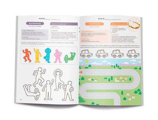 Cuaderno rubio habilidades matematicas + 4 años