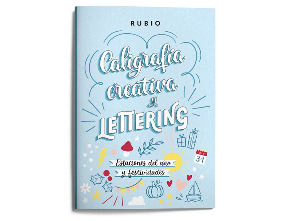 Cuaderno rubio lettering caligrafia creativa estaciones del año y festividades