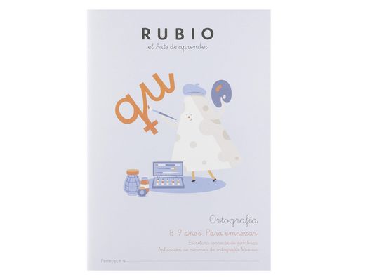 Cuaderno rubio ortografia 8-9 años para empezará