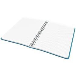 Cuaderno Wiro Leitz Cosy. Tapas duras. 80 hojas cuadriculado, DIN B5, azul