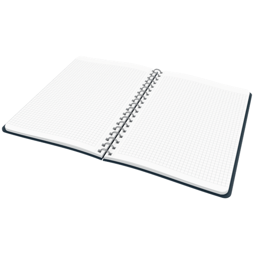 Cuaderno Wiro Leitz Cosy. Tapas duras. 80 hojas cuadriculado, DIN B5, gris