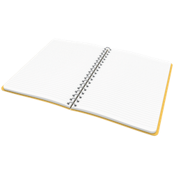 Cuaderno Wiro Leitz Cosy. Tapas duras. 80 hojas rayado horizontal, DIN B5, amarillo