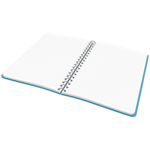 Cuaderno Wiro Leitz Cosy. Tapas duras. 80 hojas rayado horizontal, DIN B5, azul