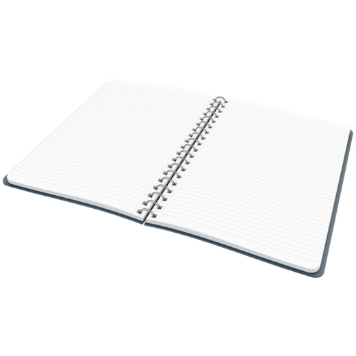 Cuaderno Wiro Leitz Cosy. Tapas duras. 80 hojas rayado horizontal, DIN B5, gris