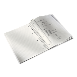 Cuaderno Wiro Leitz WOW. PP. 80 hojas cuadrícula 5,DIN A4, fucsia