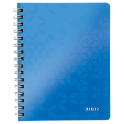 Cuaderno Wiro Leitz WOW. PP. 80 hojas cuadrícula 5,DIN A5, azul