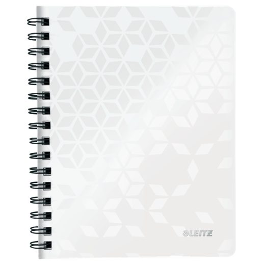 Cuaderno Wiro Leitz WOW. PP. 80 hojas cuadrícula 5,DIN A5, blanco