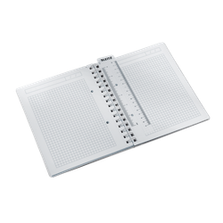 Cuaderno Wiro Leitz WOW. PP. 80 hojas cuadrícula 5,DIN A5, negro