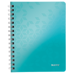Cuaderno Wiro Leitz WOW. PP. 80 hojas cuadrícula 5,DIN A5, turquesa