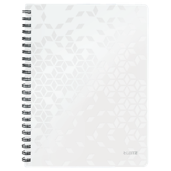 Cuaderno Wiro Leitz WOW. PP. 80 hojas rayado horizontal, DIN A4, blanco