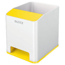 Cubilete Leitz WOW DUAL, amarillo/blanco
