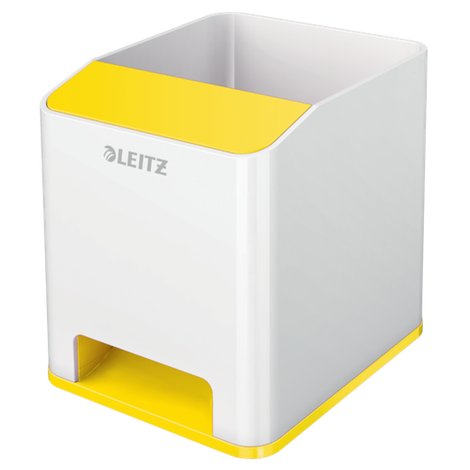 Cubilete Leitz WOW DUAL, amarillo/blanco