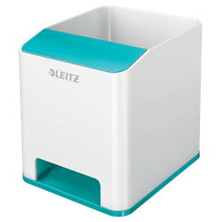 Cubilete Leitz WOW DUAL, turquesa/blanco