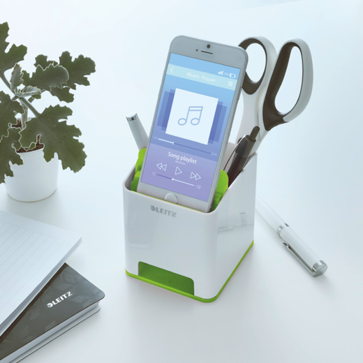 Cubilete Leitz WOW DUAL, verde/blanco