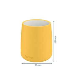 Cubilete porta lápices Leitz Cosy, amarillo