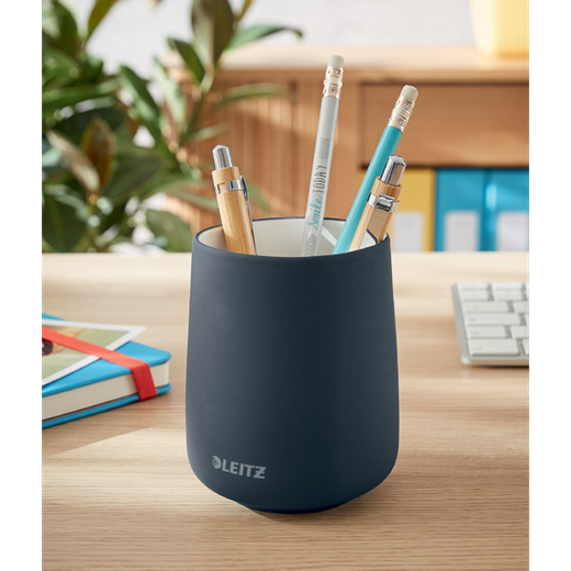 Cubilete porta lápices Leitz Cosy, gris