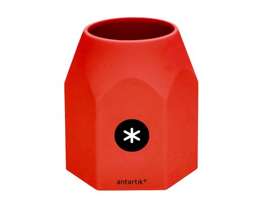 Cubilete portalapices antartik silicona hexagonal colores surtidos intensos azul mostaza negro y rojo