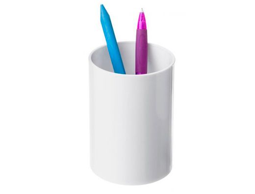 Cubilete portalapices archivo 2000 ecogreen 100% reciclado color blanco pastel