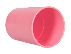 Cubilete portalapices q-connect rosa pastel opaco plastico diametro 75 mm alto 100 mm