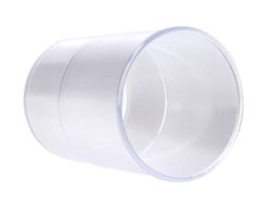 Cubilete portalapices q-connect transparente plastico diametro 75 mm alto 100 mm